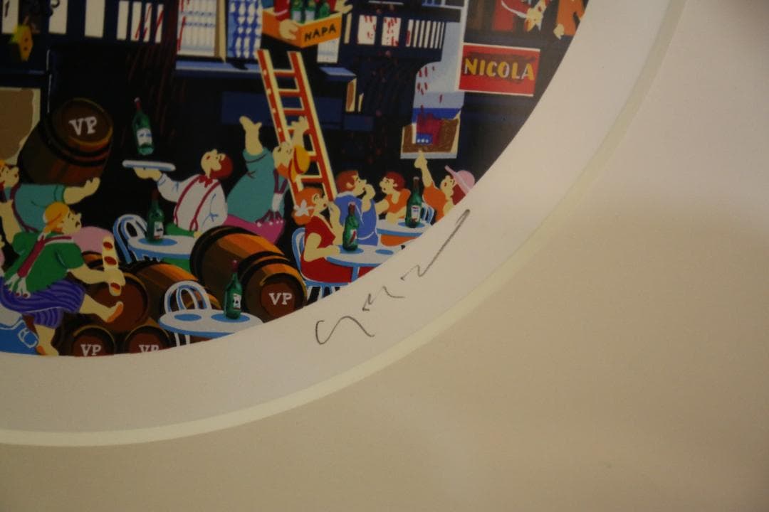 ヒロ・ヤマガタ 『日常シリーズ　ワインショップ』 シルクスクリーン