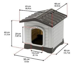 @@ferplast社製 ドッグヴィラ 50 ハウス 犬小屋 屋外 屋内@@21
