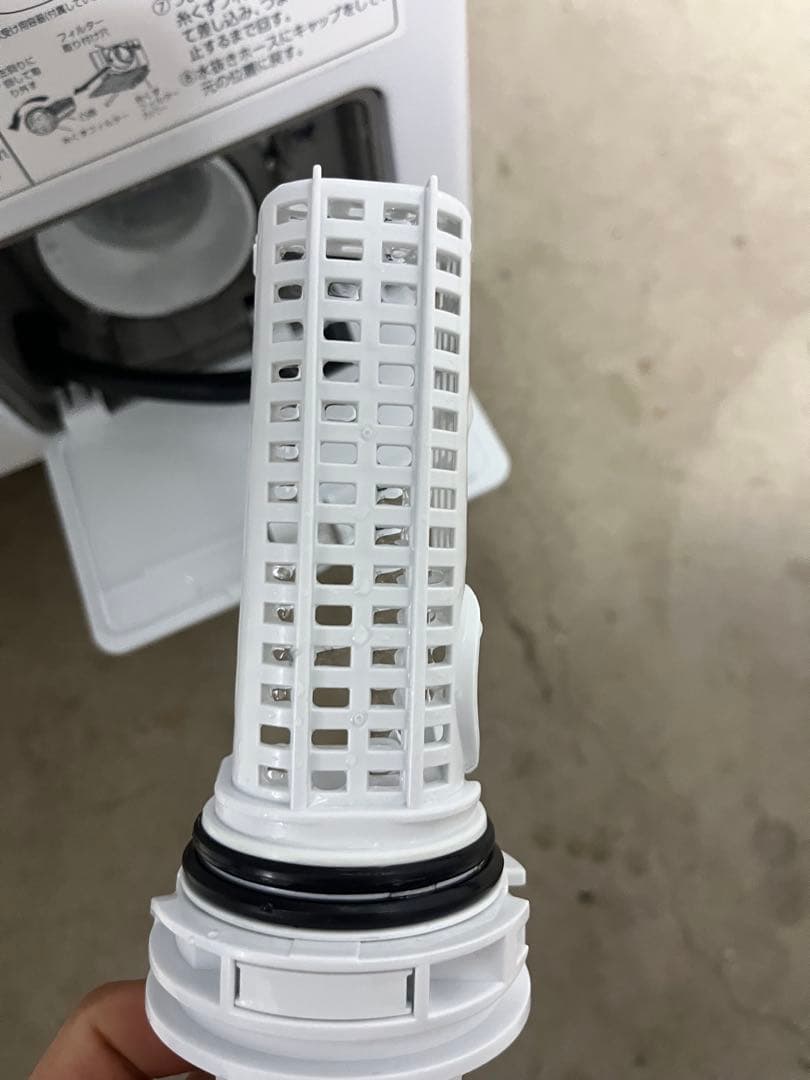 2023年購入　IRIS OHYAMA製のホワイトドラム式洗濯乾燥機T