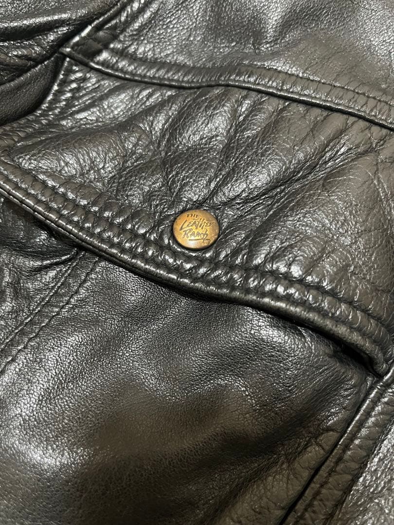 形◎ lether ranch レザージャケット　XL 80s カナダ製　牛革