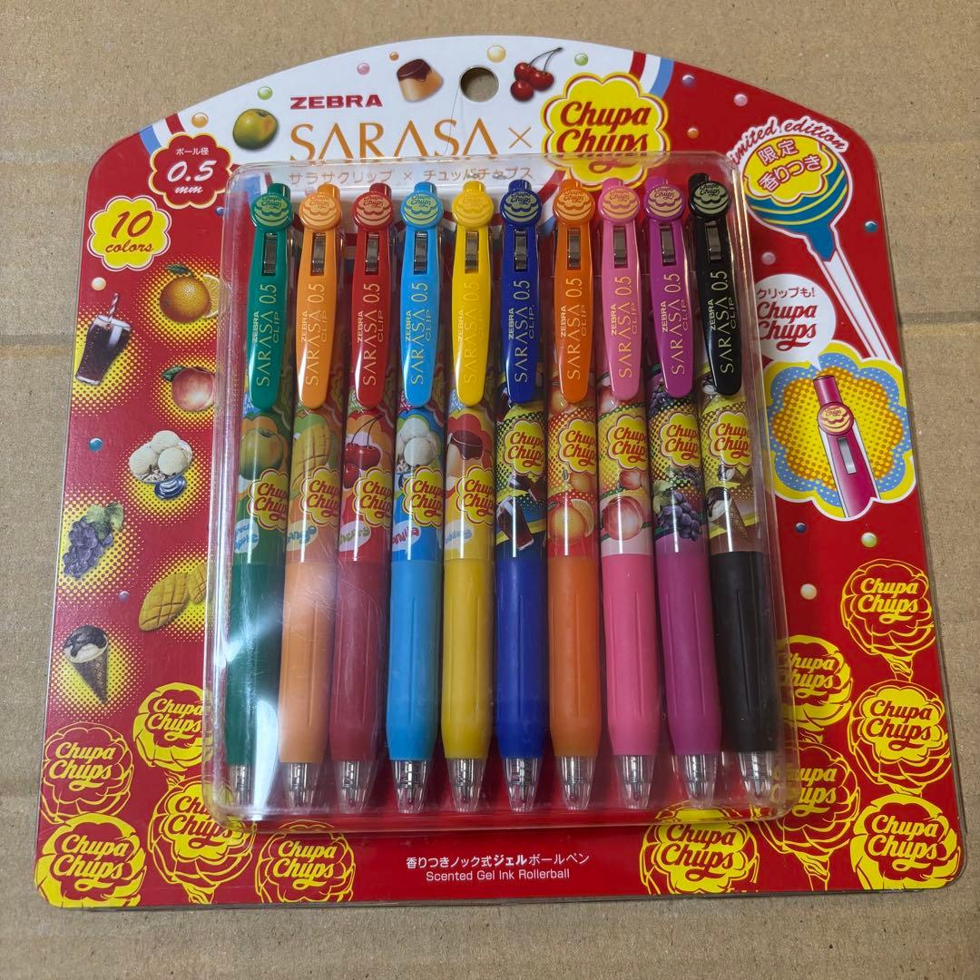 新品・未使用　サラサ　チュッパチャプス　コラボ 限定ボールペン10本セット