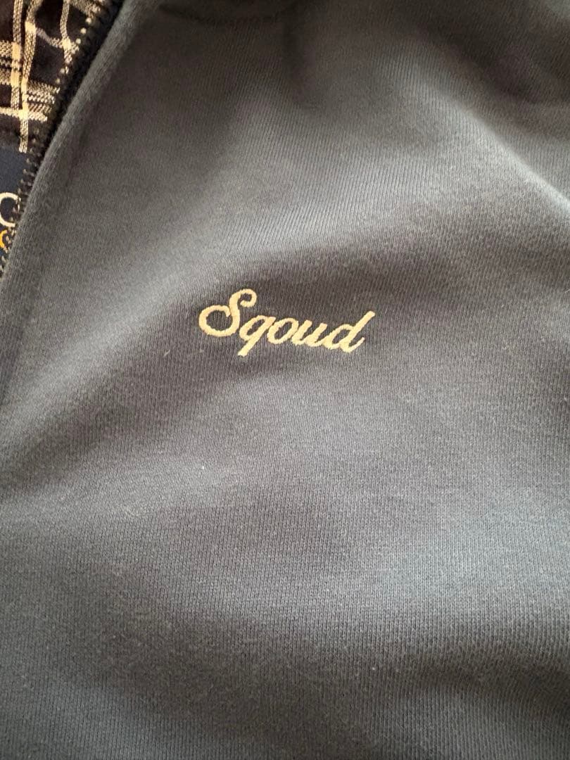 Sqoud パーカー 裏地チェック