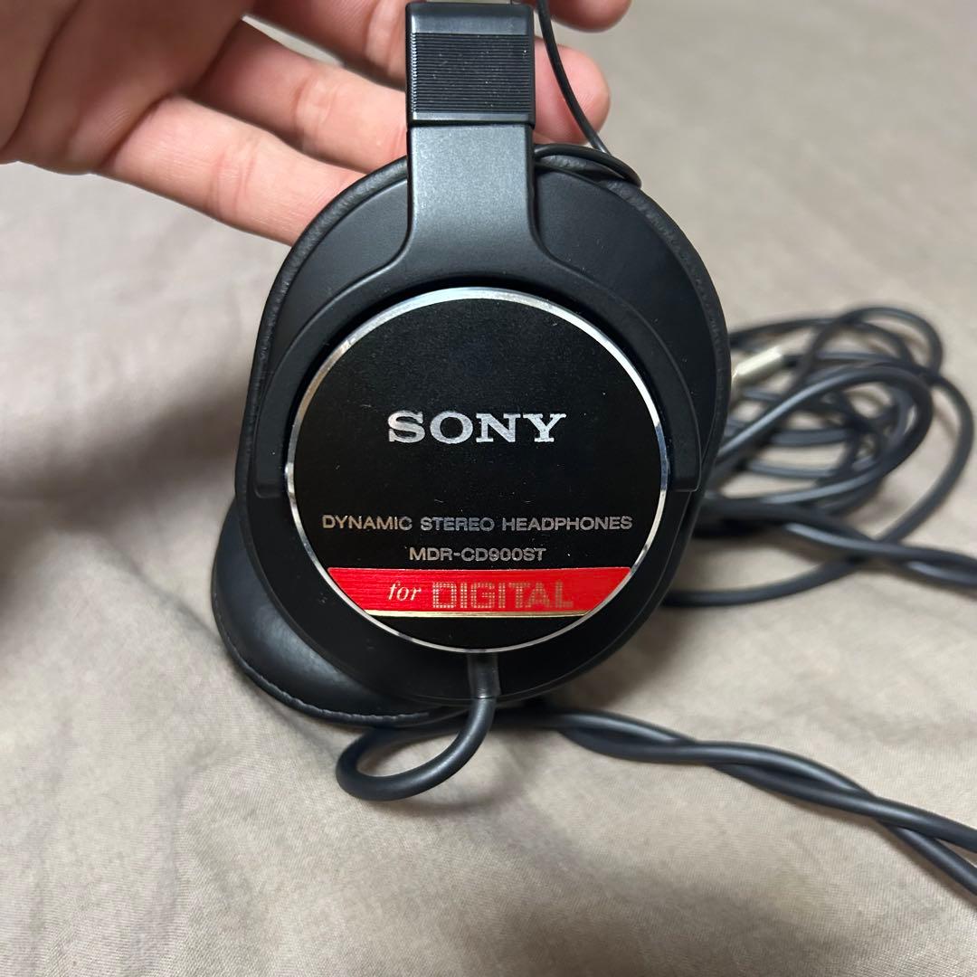 美品　SONY MDR-CD900ST モニターヘッドホン ヘッドホン 有線