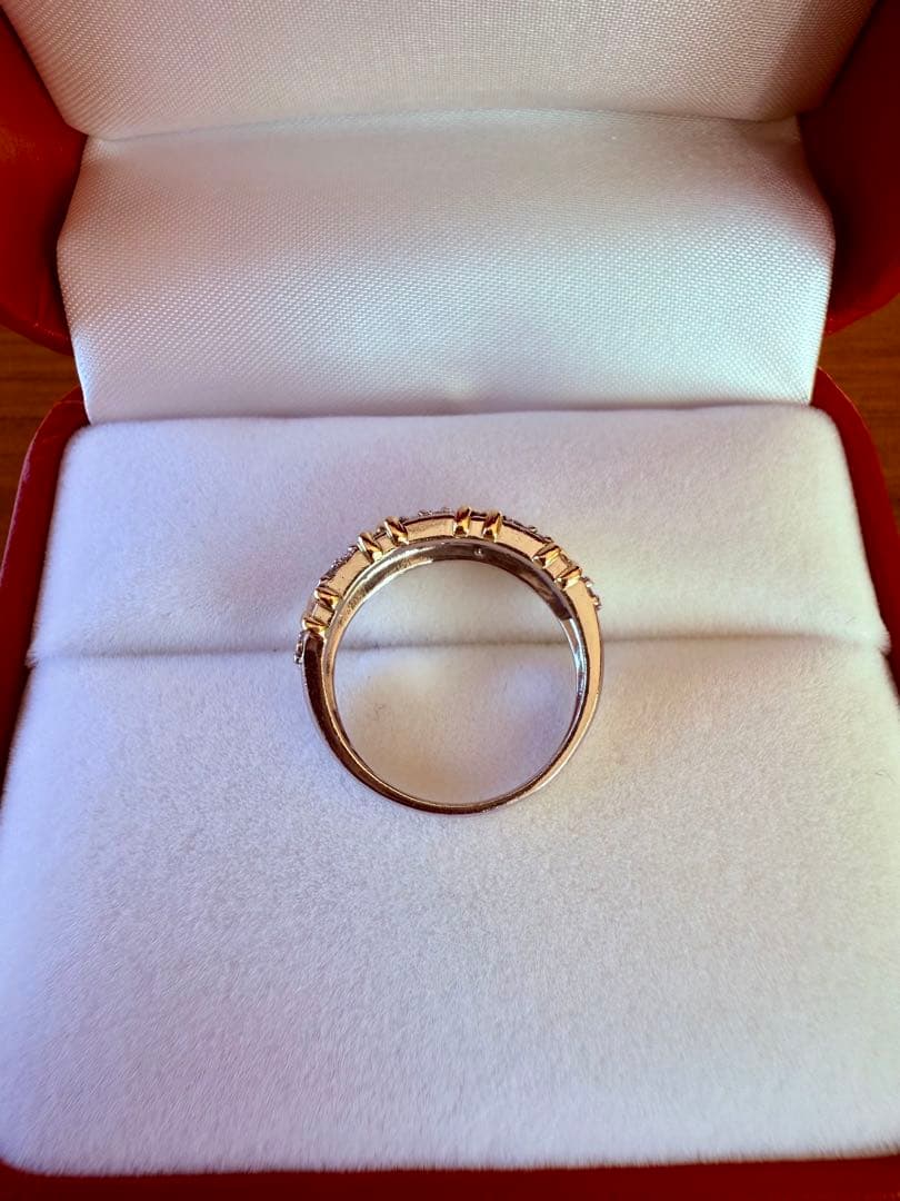 専用　ゴージャス　ダイヤモンド　pt900 プラチナ　k18 リング　13.5号