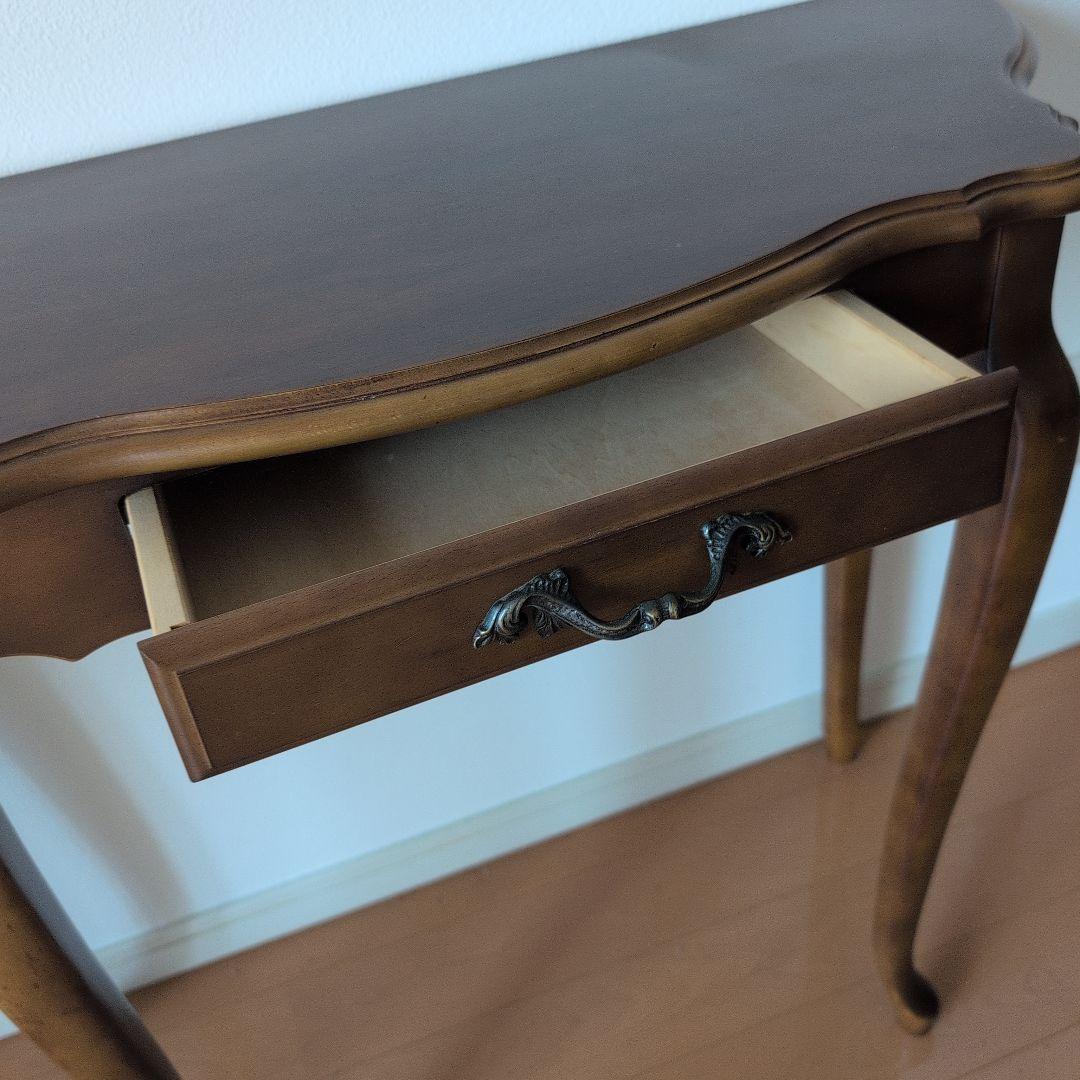 カリモク家具 猫脚 コンソール AP8058NF サイドテーブル 引き出し付き