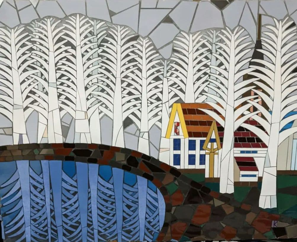 タイルモザイク絵画／F6