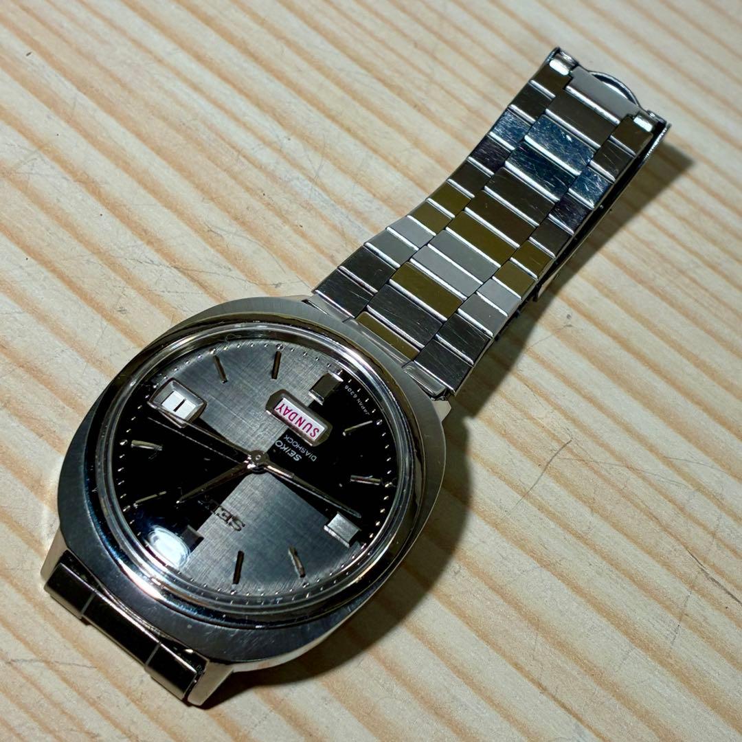 1966年製造セイコー マチック2トーン黒文字盤￼自動巻きレア美品動作良好