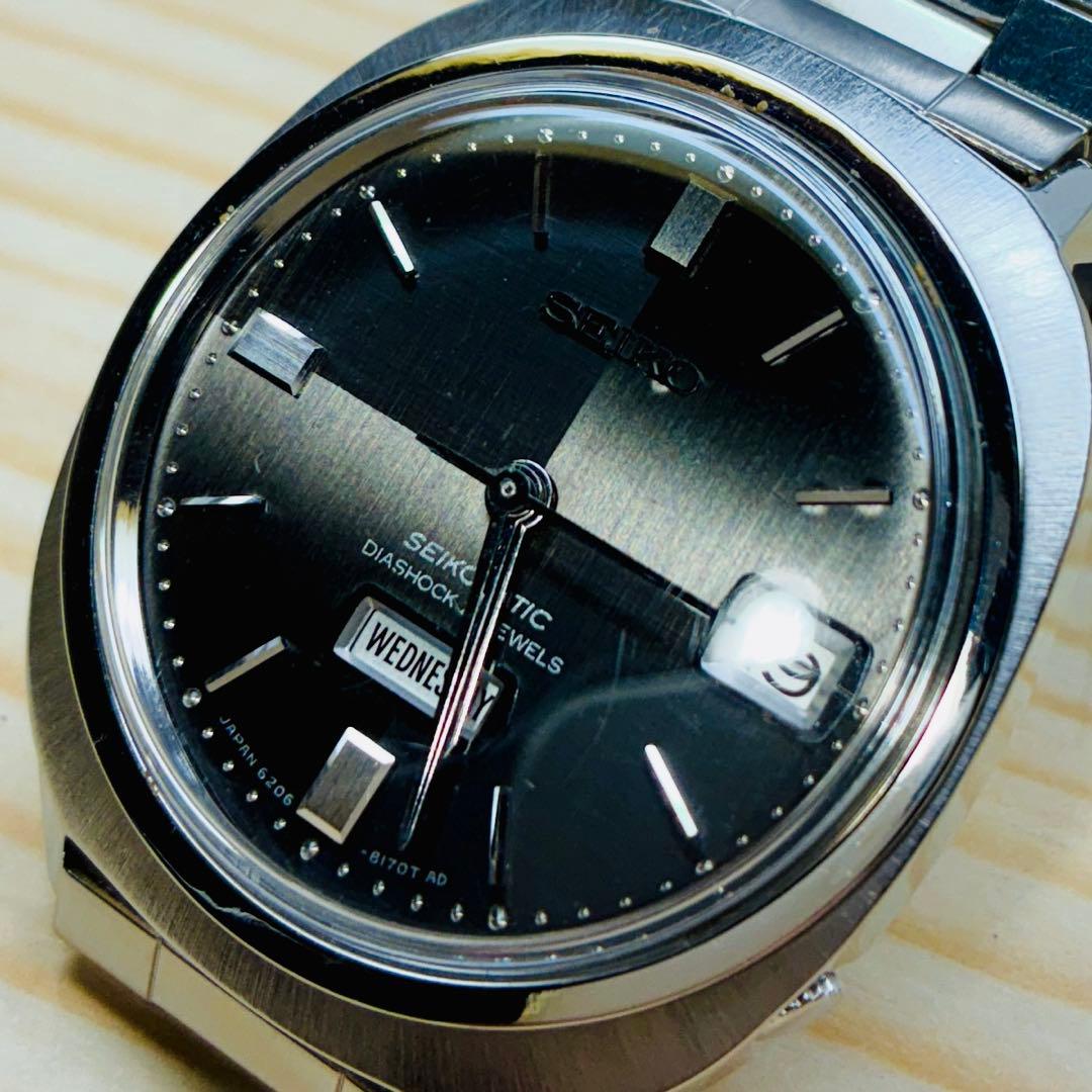 1966年製造セイコー マチック2トーン黒文字盤￼自動巻きレア美品動作良好