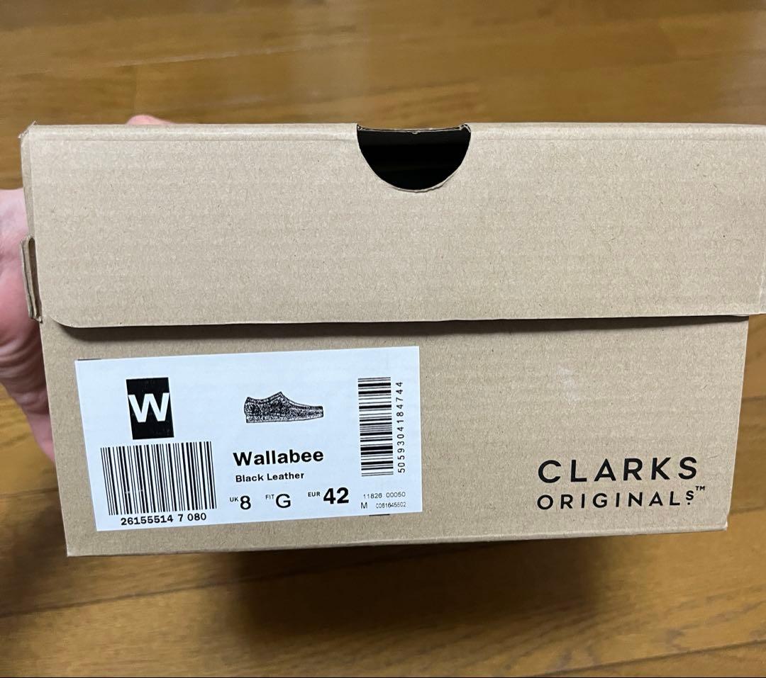 Clarks ワラビー ブラックレザー