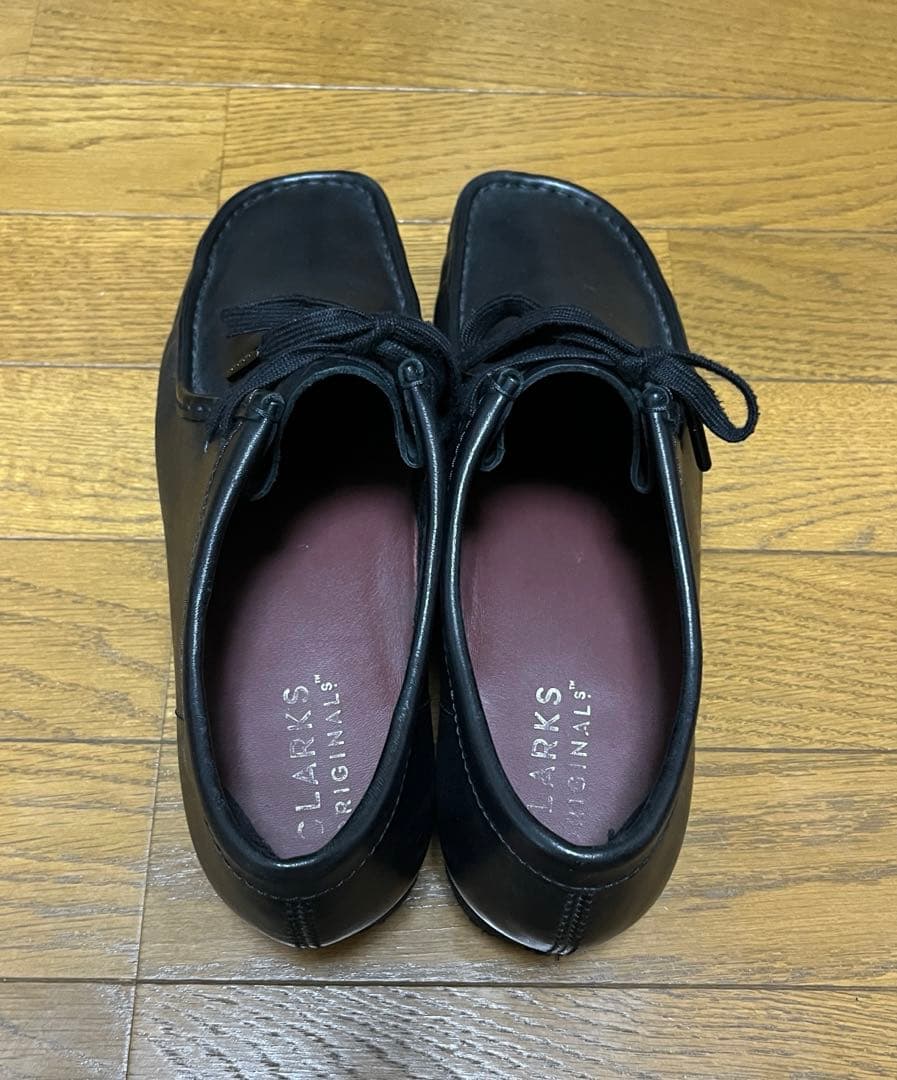 Clarks ワラビー ブラックレザー