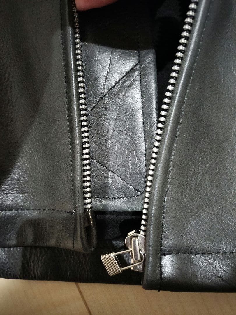 CHEVIGNON レザー ジャケット LL XL グレー ブラック