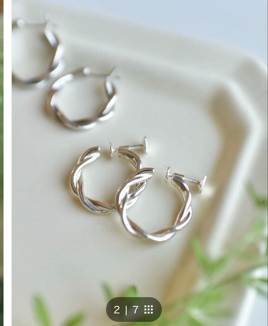 our ツイストフープのSilver925ピアス