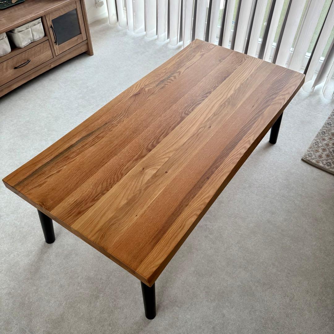 木製ローテーブル オーク材