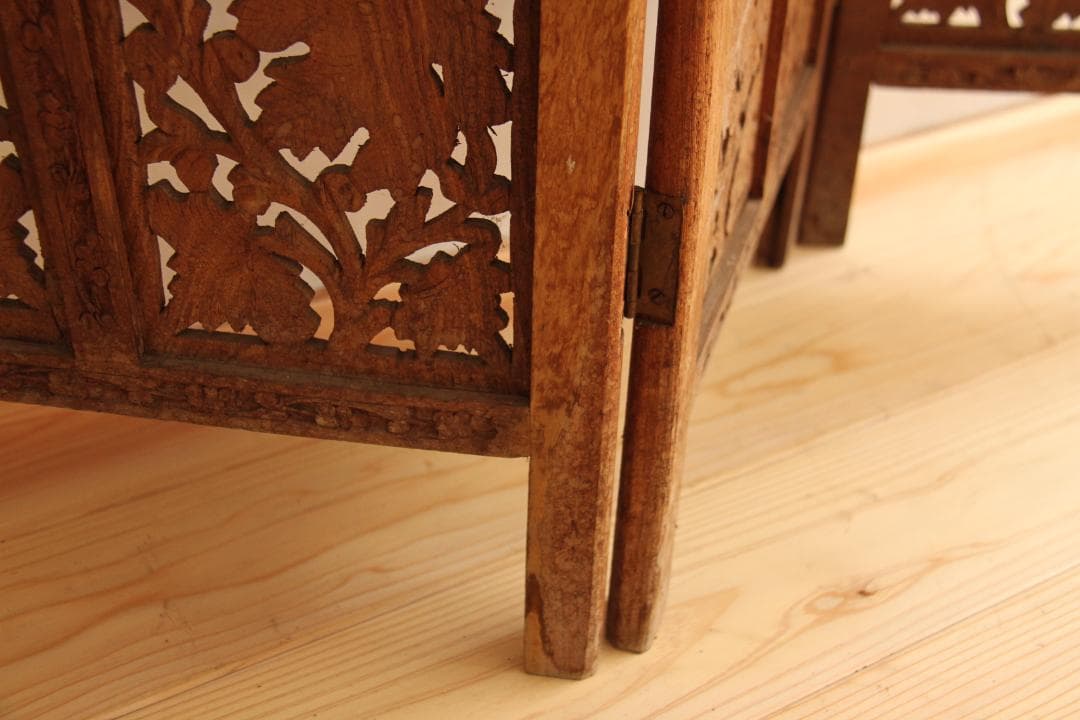 パーテーション　木製　衝立　アンティーク　古道具