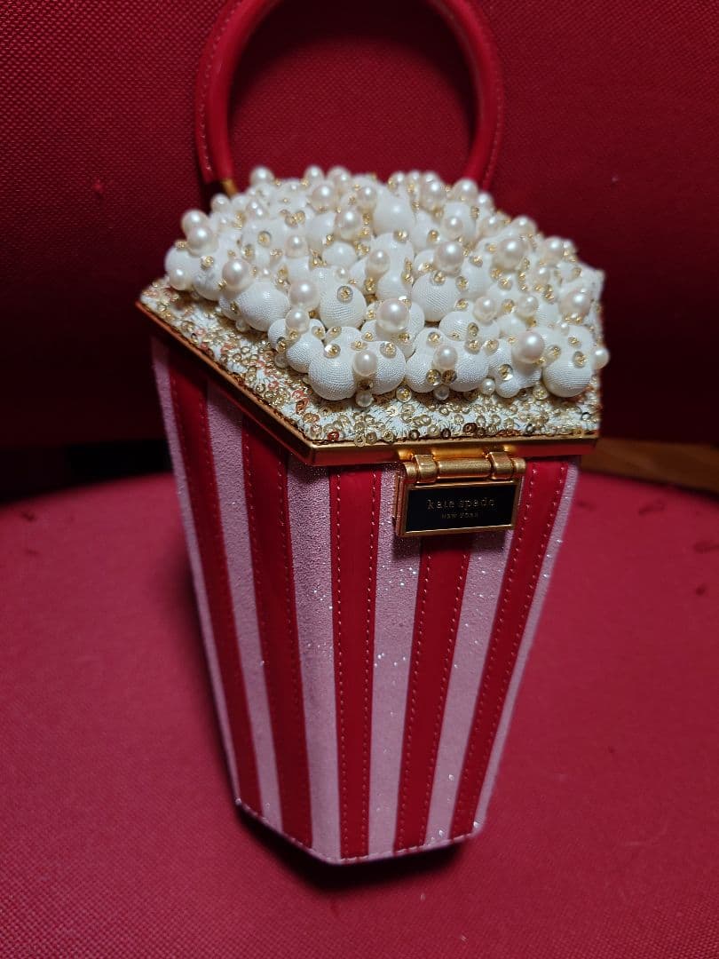 【未使用品】Kate Spade ポップコーン型パーティーバッグ
