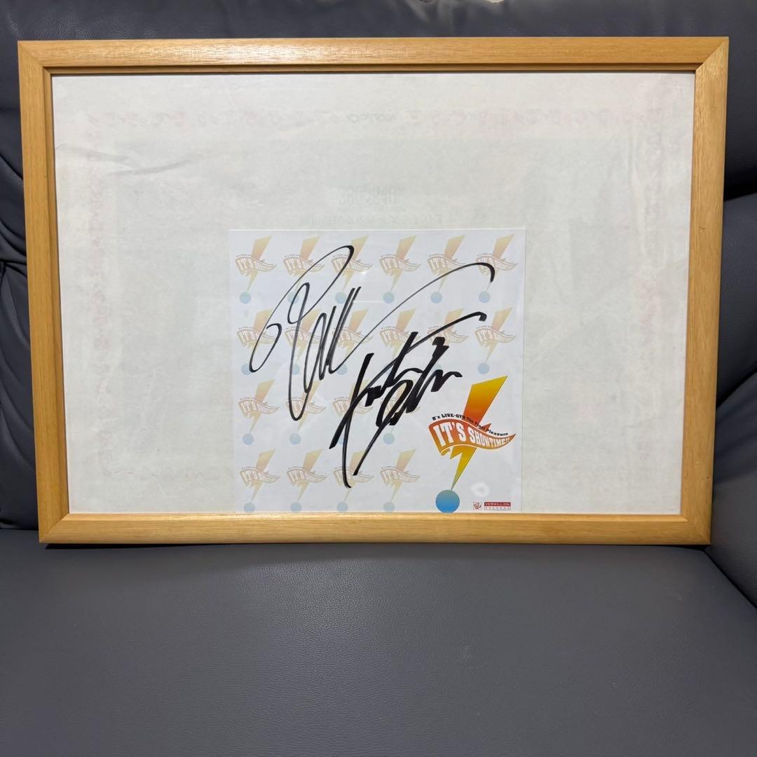 B′z LIVEGYM The Final Plesure直筆サイン色紙