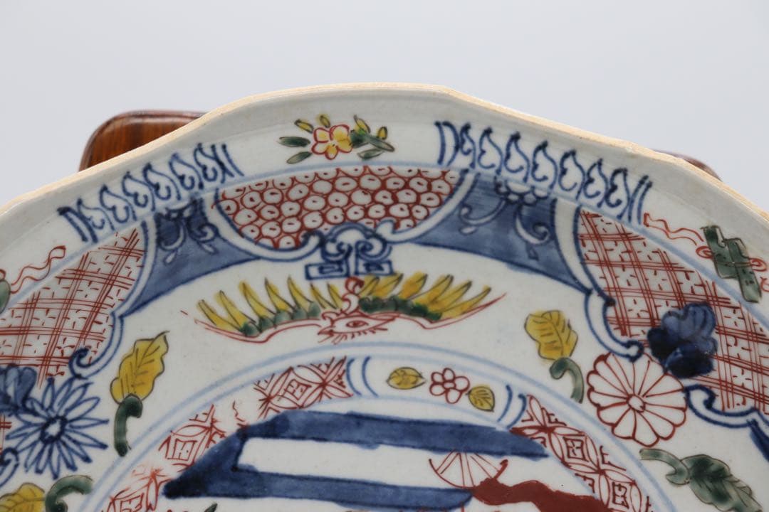 中国　明時代　五彩盤　特注品　天啓年製　送料込み0509