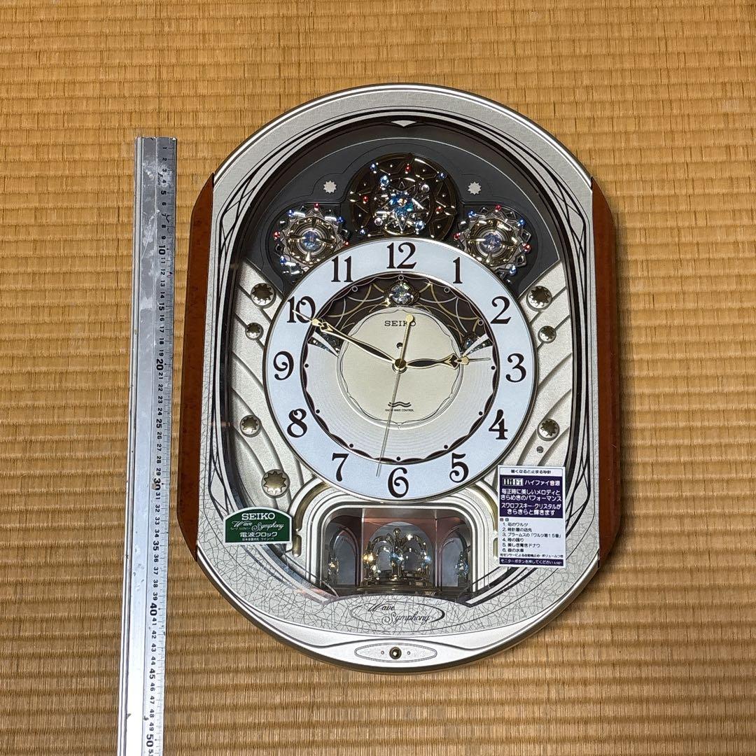 【月末セール!!】希少 SEIKO セイコー からくり時計 電波時計 ウェーブ