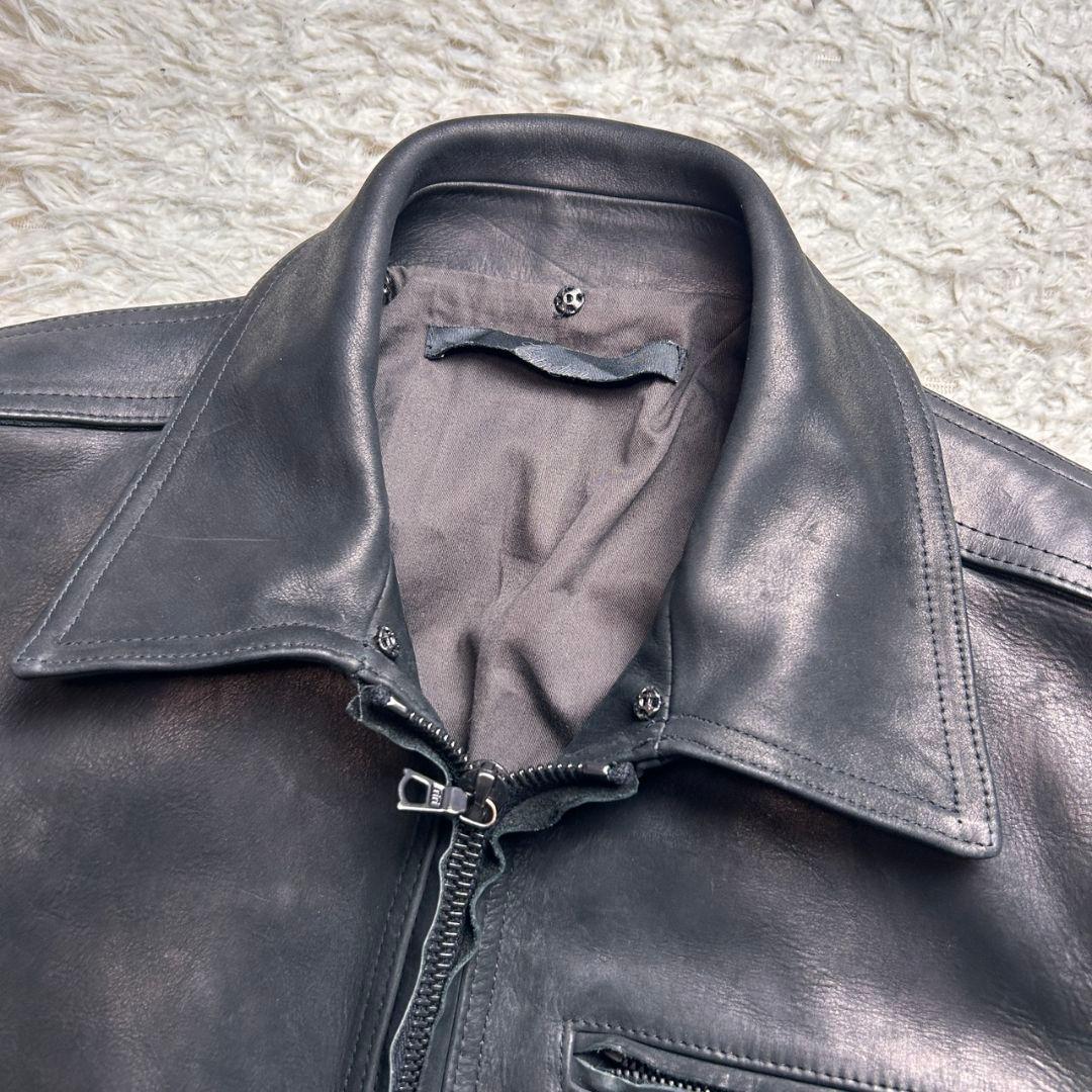 希少！Edition riri ジップ レザー トリズラー ジャケット ブラック