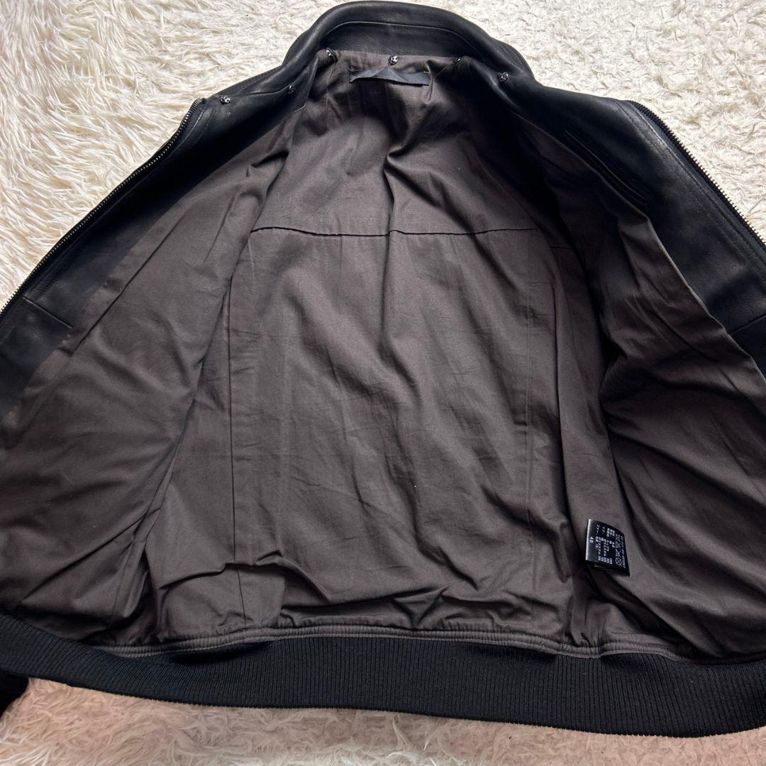 希少！Edition riri ジップ レザー トリズラー ジャケット ブラック