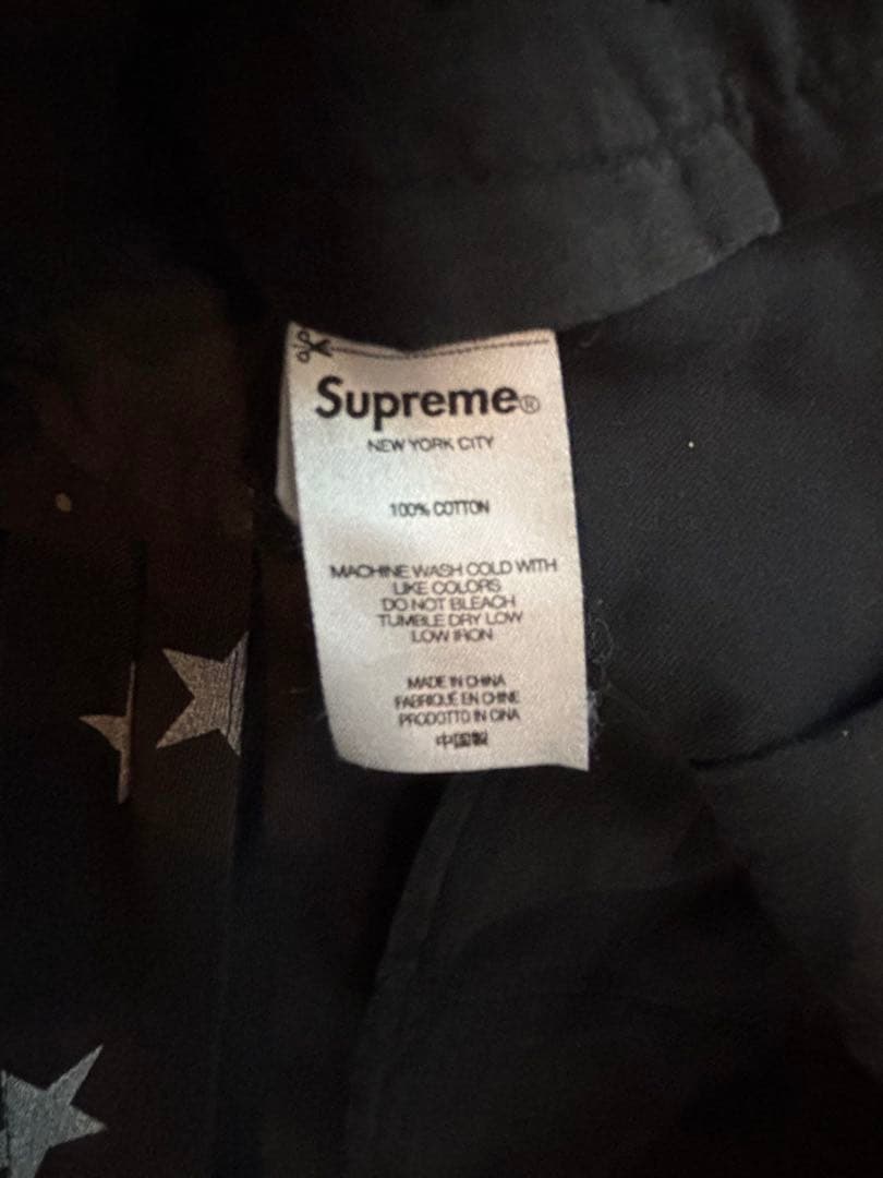 Supreme Chino Pant 星柄 チノパン 黒