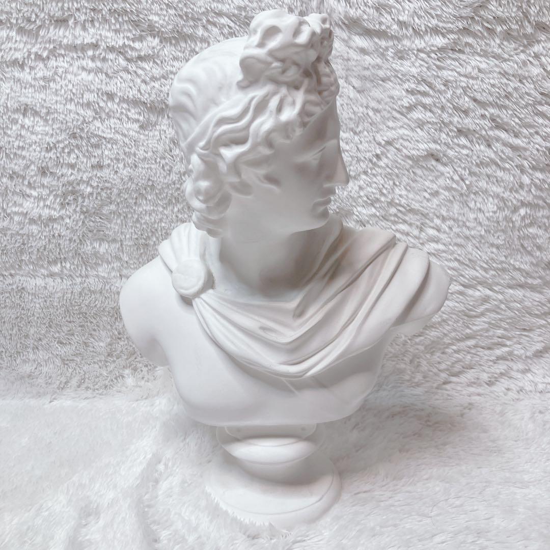 石膏像 アポロン ￼￼￼￼￼アポロ 胸像 デッサン 美術 彫刻 オブジェ