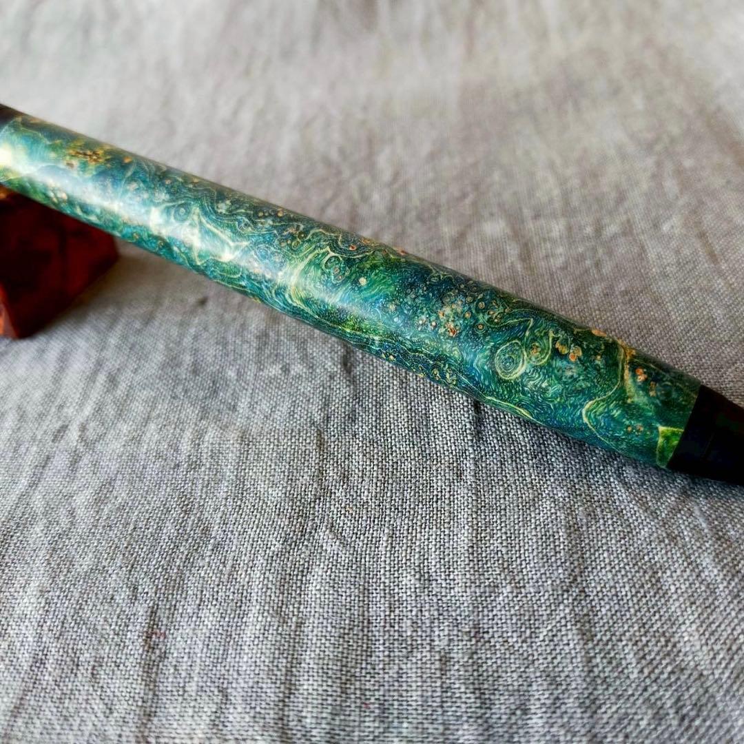 【深山幽谷】　スタビライズドウッド　ハンドメイド　木軸シャープペン　0.5mm