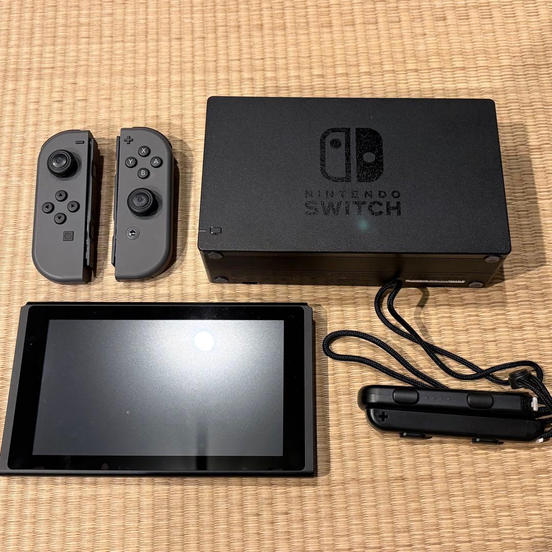 【年内発送可】Nintendo Switch 本体 グレー 付属品・箱あり