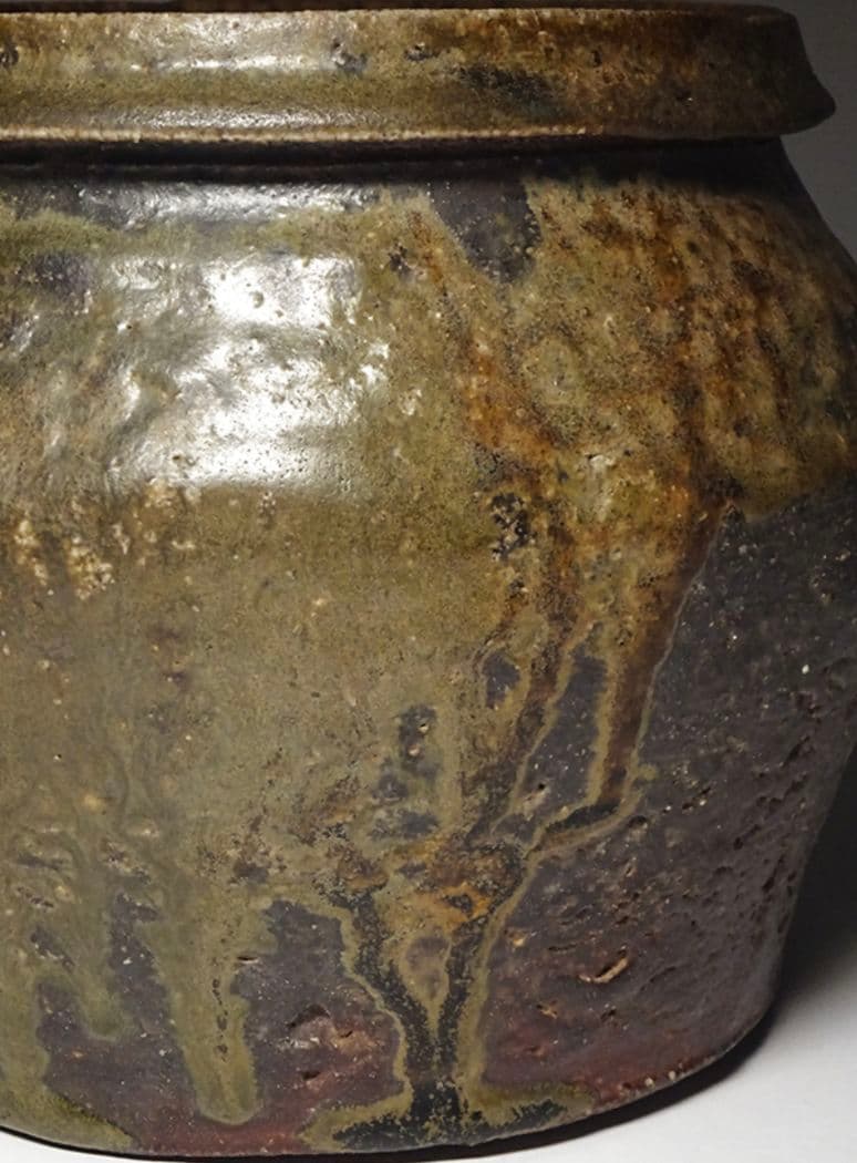 【鎌倉時代後期1185年〜1333年】国焼茶陶 常滑不識壷 水指 時代箱 茶道具