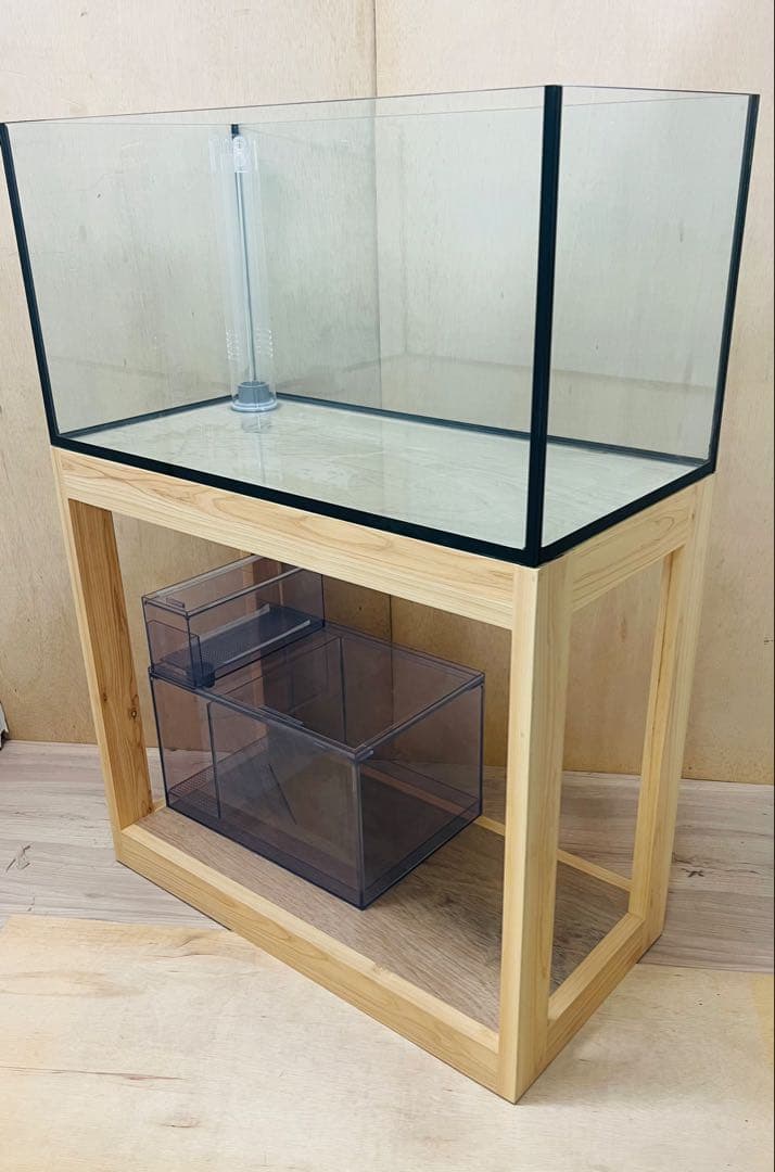 一台限定　900x450x450㎜オールガラスオーバーフロー水槽 セット