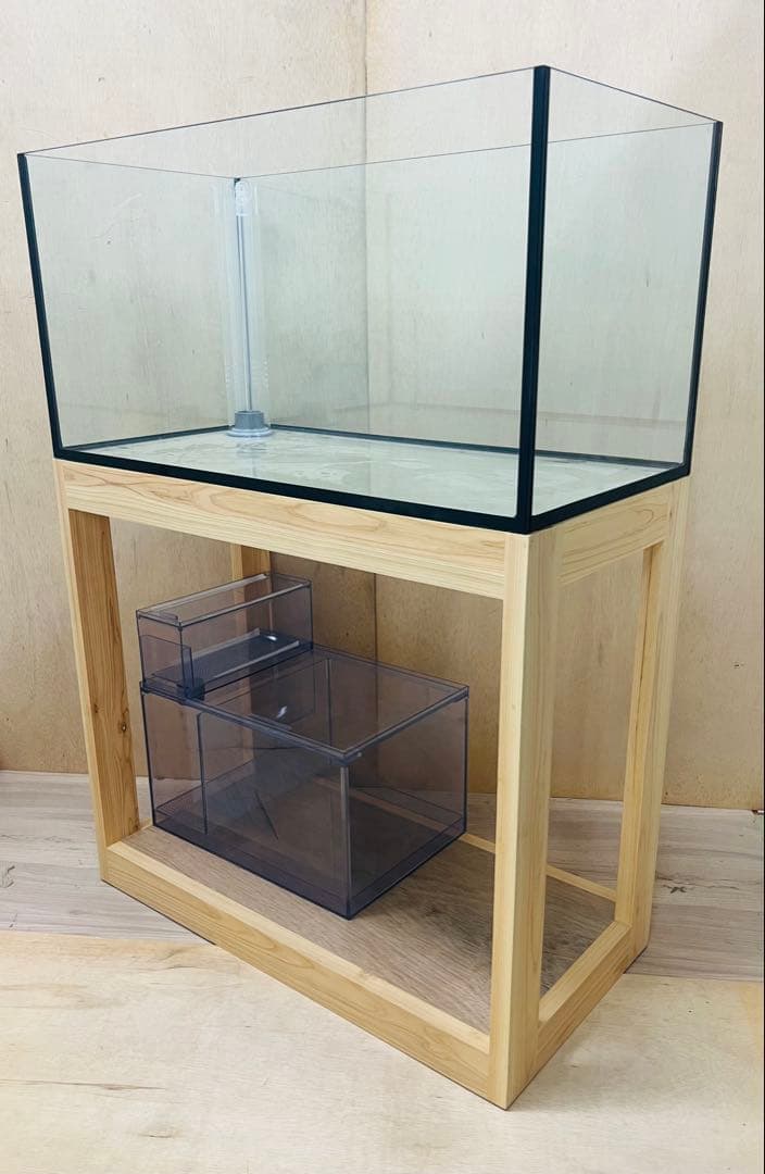 一台限定　900x450x450㎜オールガラスオーバーフロー水槽 セット