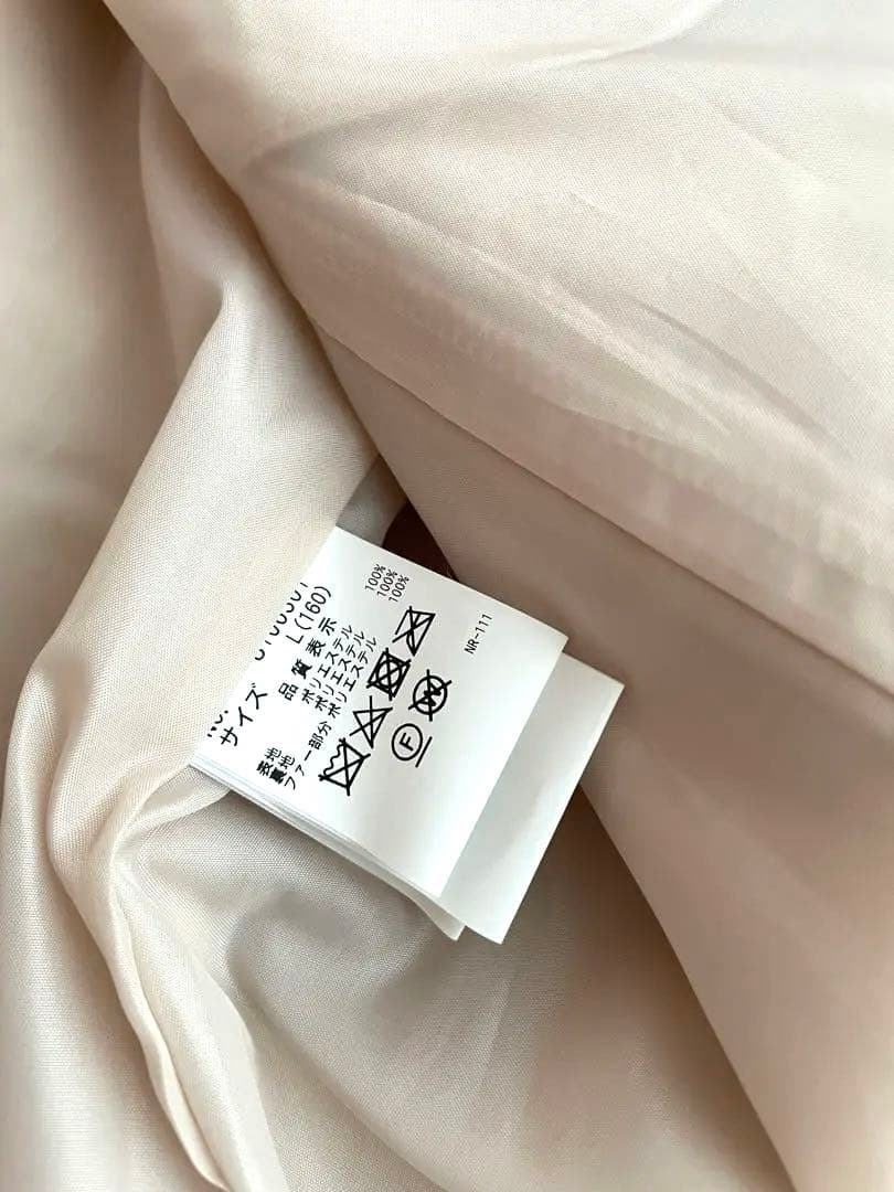 タグ付き新品メゾピアノ 150〜160 オフホワイトロングコート