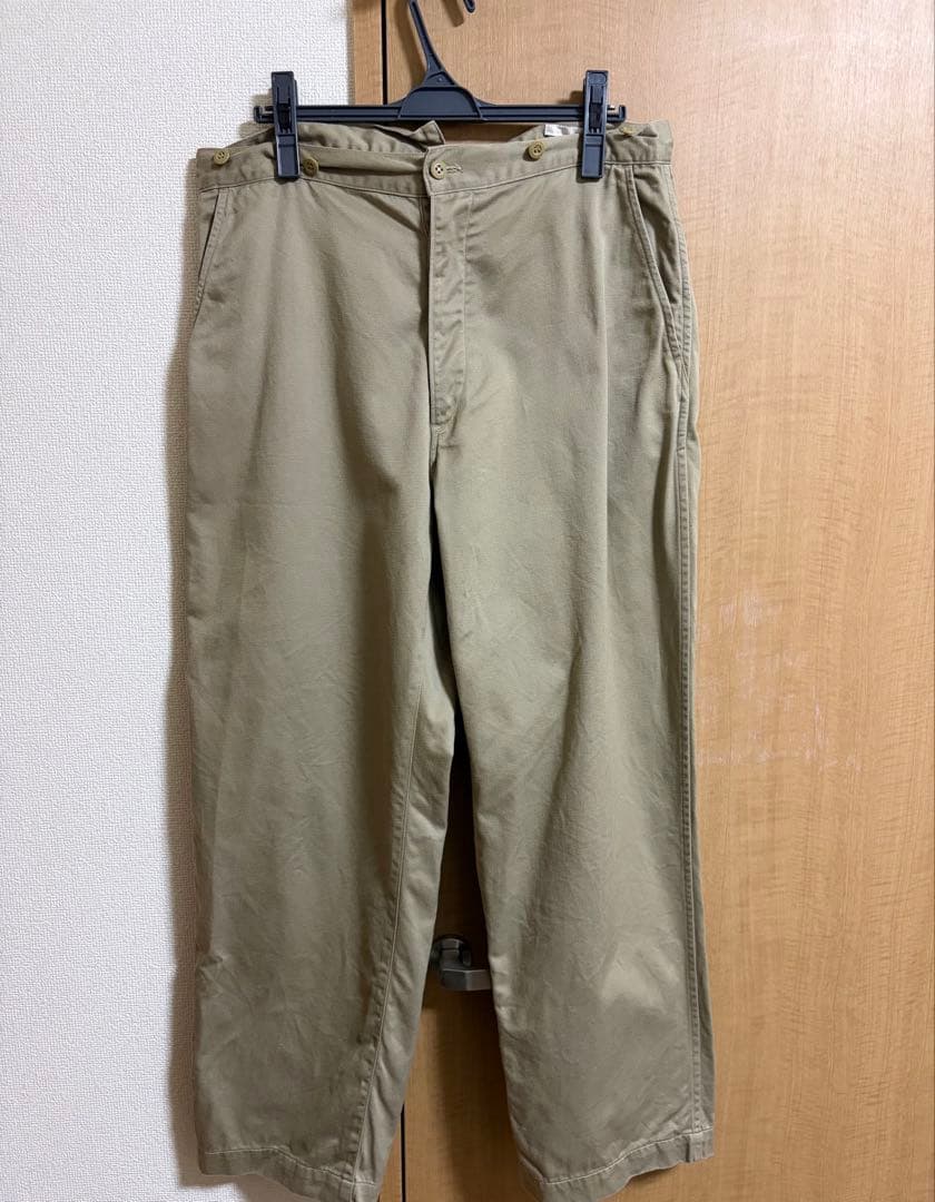 comoli コモリ コットンチノオーバーパンツ サイズ2