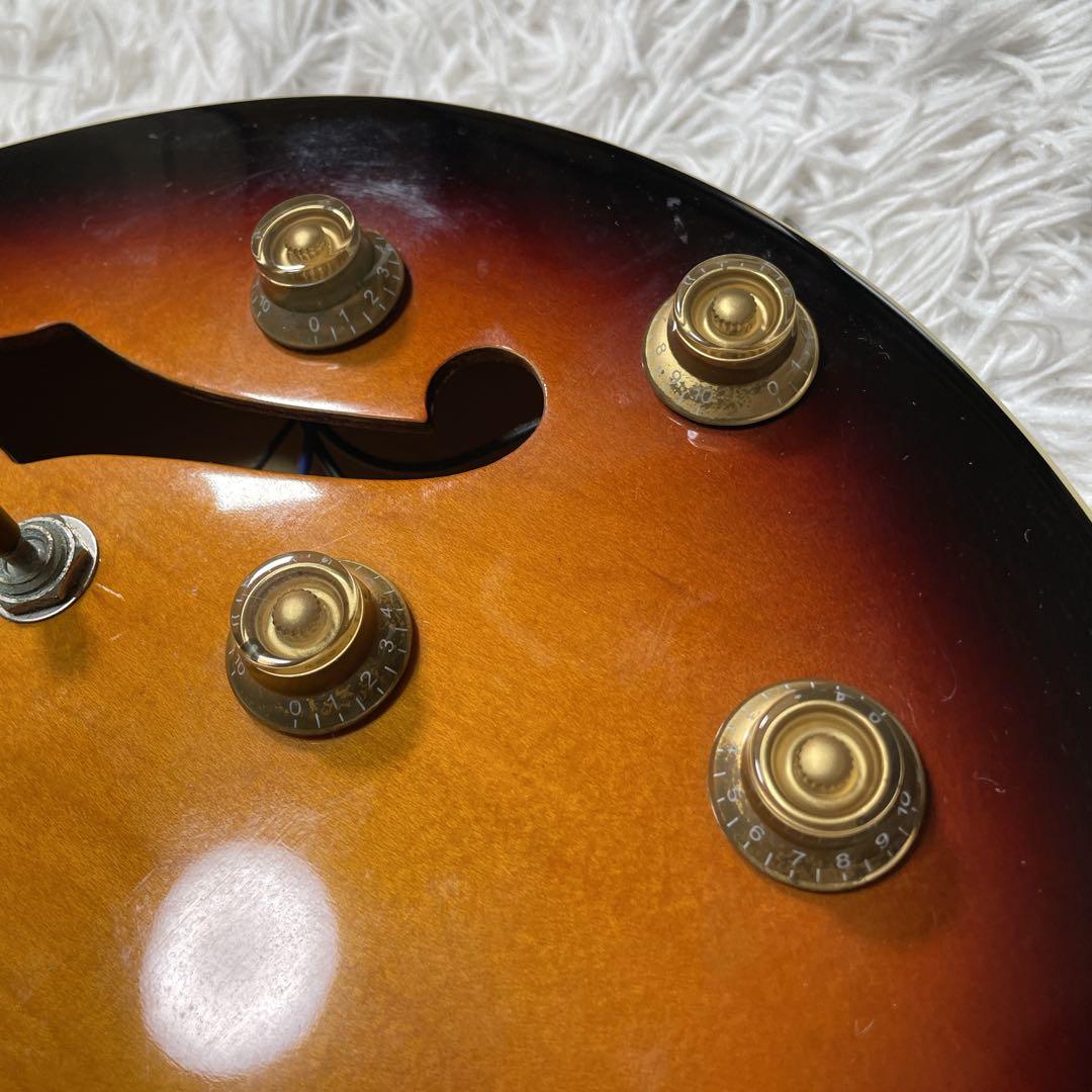 ARIA Pro 2 BLITZ セミアコ　es335タイプ　ブラウン