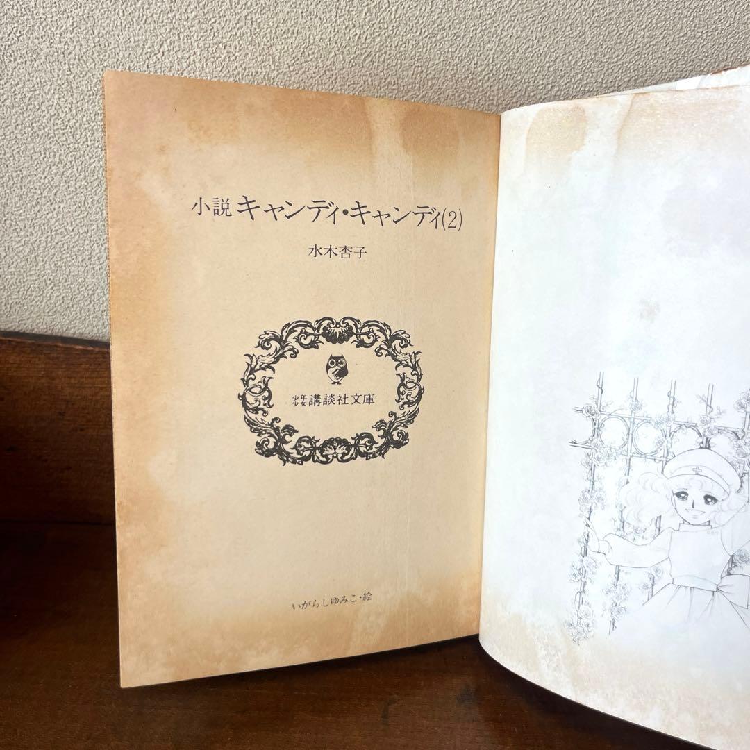 【絶版】小説キャンディ•キャンディ② 、③最終巻 水木杏子　いがらしゆみこ