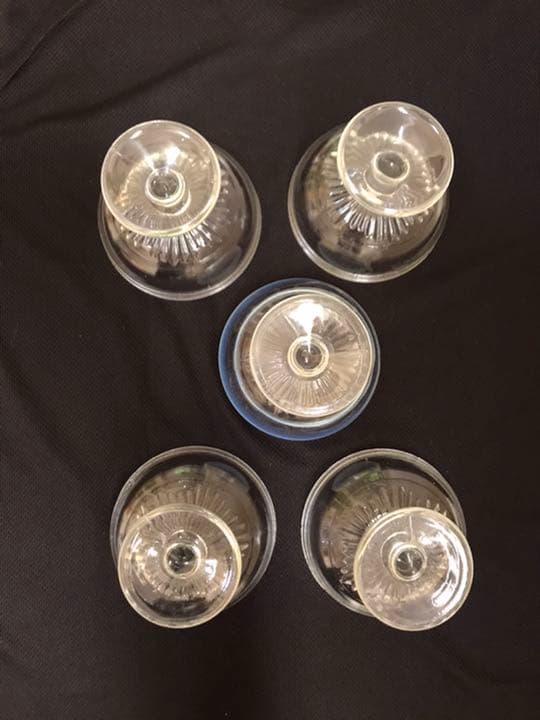 アンティーク　かき氷コップ　５個