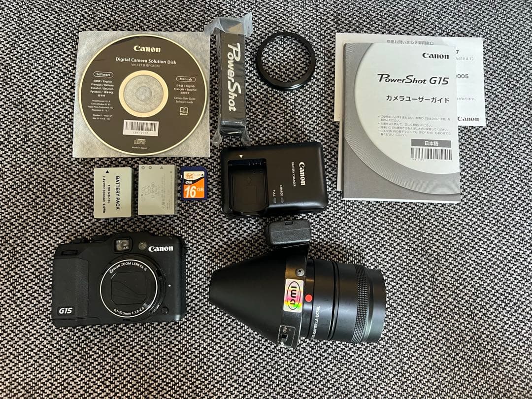 ダーモスコピー　Derma9500 PowerShot G15のセット