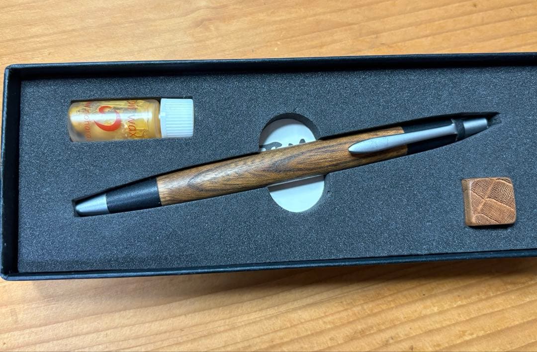 野原工芸　欅 シャーペン　旧型　シルバー