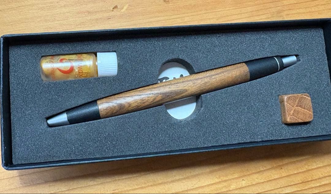 野原工芸　欅 シャーペン　旧型　シルバー