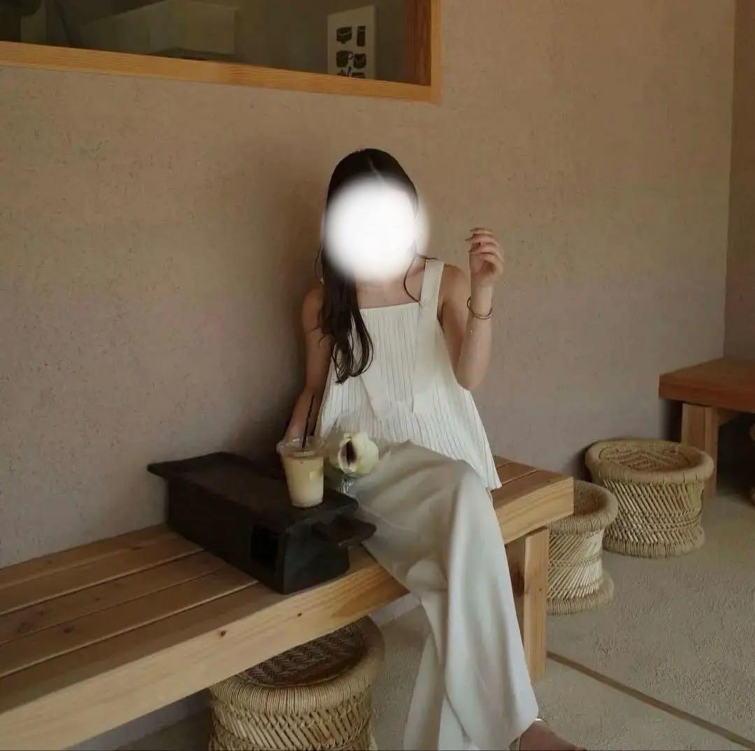 トップス UNOF PLEATS TANK TOP