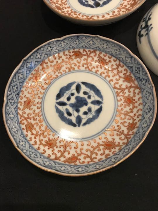 古伊万里金襴手皿　５枚　A