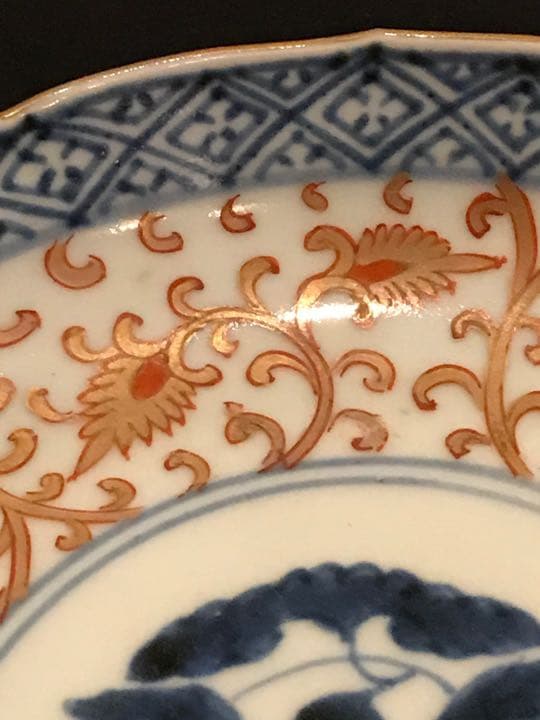 古伊万里金襴手皿　５枚　A