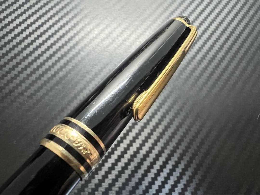 モンブラン 144 万年筆 M 中字 中白 ブラック 14金ニブ 後期モデル