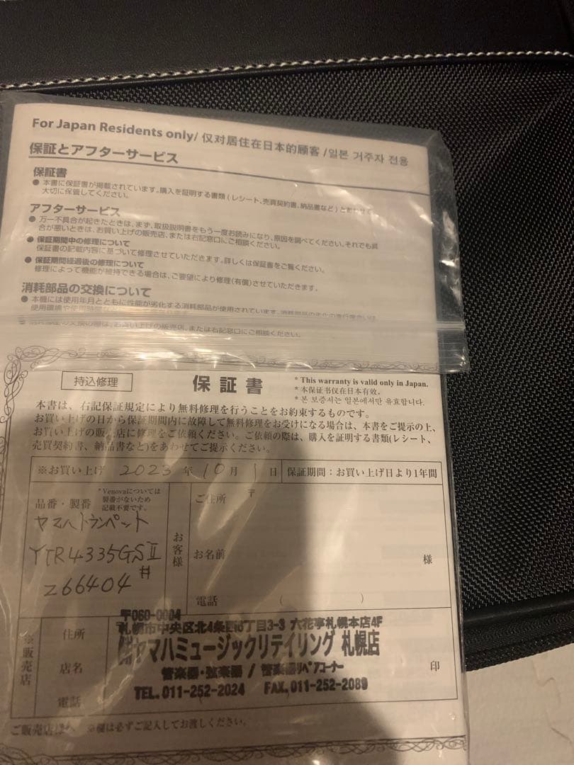 トランペット本体とBEST BRASSマウスピース