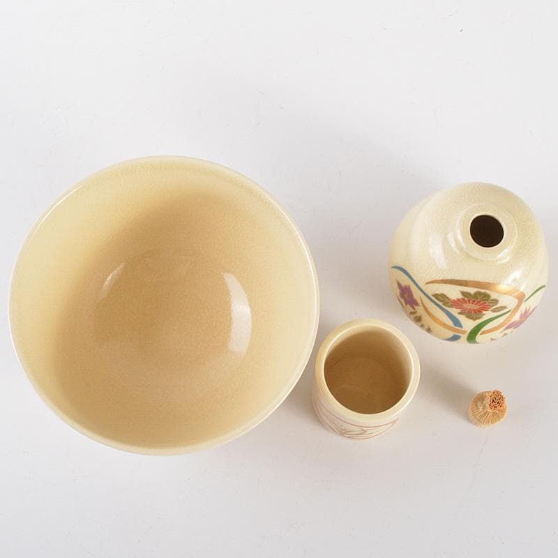 茶道具　面朱茶箱　茶碗　棗など　九点　一式　V　R6607