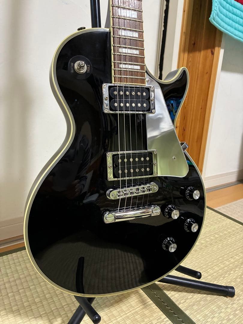レスポールスタイル エレキギター ブラック フェルナンデスbruny