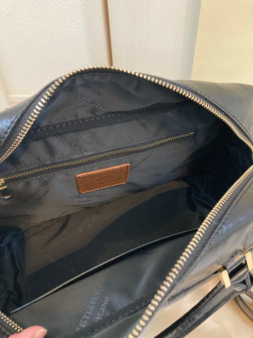 ピモンテ　CHRISTIAN VILLAスクエアファスナーボストンバッグ