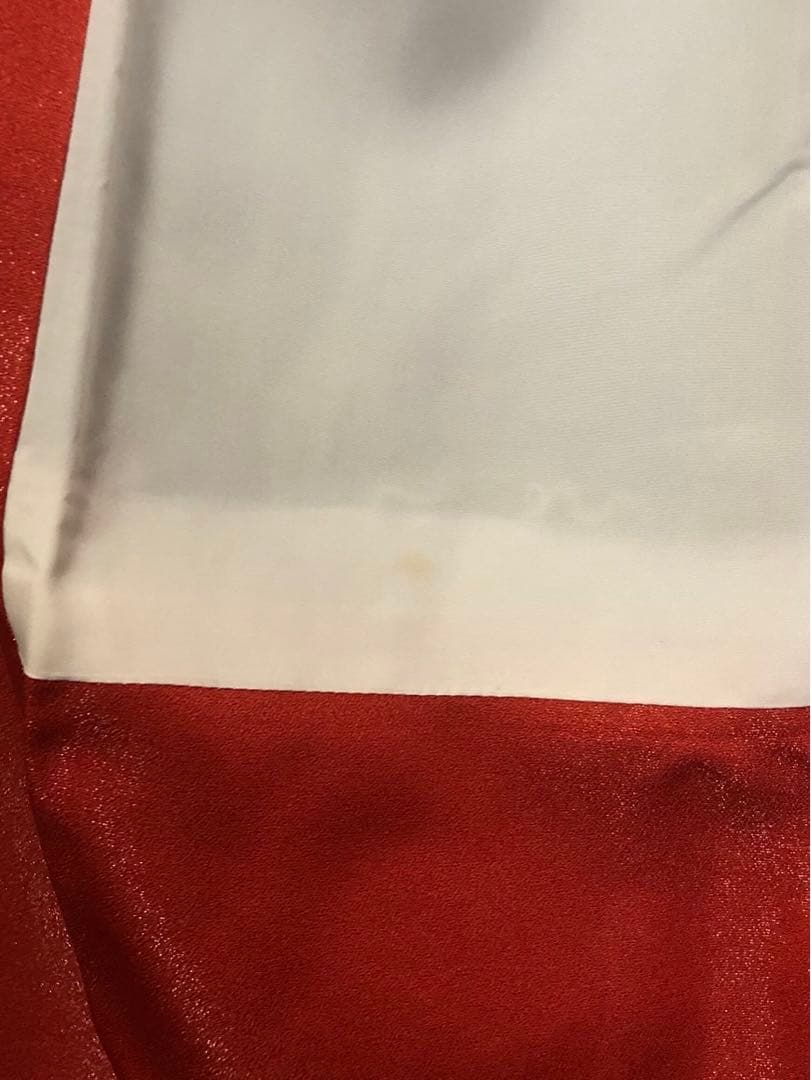 振袖 ６点セット ラメ入り 黒と赤のグラデーション 蝶と花 成人式