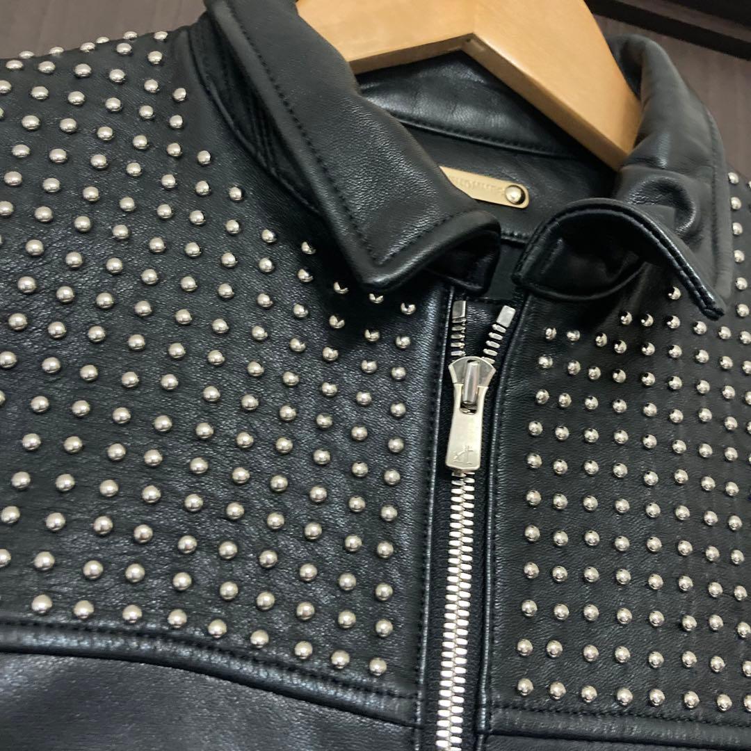 5351 HOMMES DIRECTOR'S スタッズレザージャケット S 美品