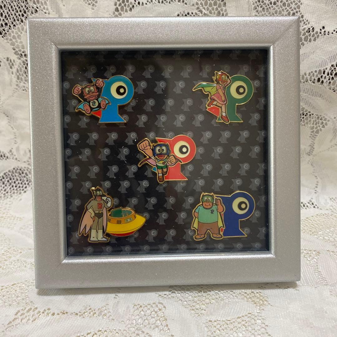 藤子不二雄　パーマン　ピンバッジ　5種セット　昭和　レトロ　額入り　箱
